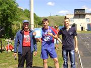Победитель в  личном  забеге по  3 группе Дмитрий  Шитиков